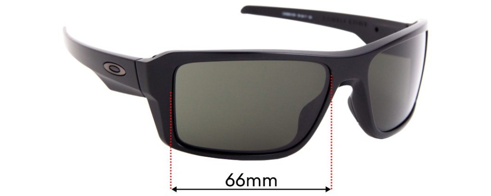 Oakley Double Edge OO9380 Replacement Sunglass Lenses - 66mm wide